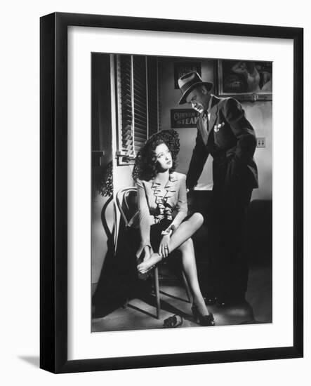 Linda Darnell, Charles Bickford, Fallen Angel, 1945-null-Framed Photographic Print