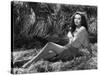 Linda Darnell dans les annees 40 in the 40's (b/w photo)-null-Stretched Canvas