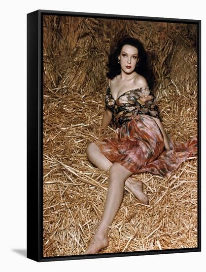 Linda Darnell (photo)-null-Framed Stretched Canvas
