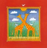 Giraffes-Linda Edwards-Art Print