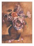 Pink Ophelia Topiary-Linda Hanly-Art Print