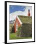 Lindarbakki Turf House at Bakkagerdi, Borgarfjordur Eystri North East Area, Iceland, Polar Regions-Neale Clarke-Framed Photographic Print