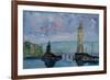 Lindau Lake Constance Harbour Entrance with Lion-Markus Bleichner-Framed Premium Giclee Print