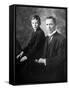 Lindbergh and Father-null-Framed Stretched Canvas