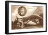 Lindbergh and Spirit of St. Louis-null-Framed Art Print