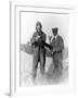 Lindbergh and Wright with Wrecked Plane Photograph - St. Louis, MO-Lantern Press-Framed Art Print