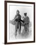 Lindbergh and Wright with Wrecked Plane Photograph - St. Louis, MO-Lantern Press-Framed Art Print