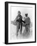 Lindbergh and Wright with Wrecked Plane Photograph - St. Louis, MO-Lantern Press-Framed Art Print