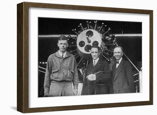 Lindbergh, Byrd, Chamberln-null-Framed Photographic Print