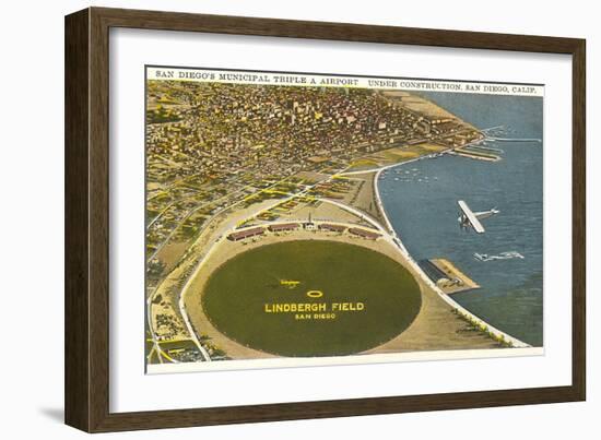 Lindbergh Field Airport, San Diego, California-null-Framed Art Print