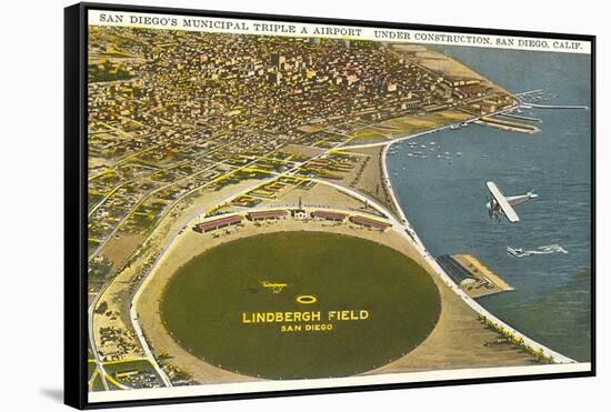 Lindbergh Field Airport, San Diego, California-null-Framed Stretched Canvas