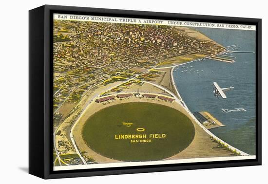 Lindbergh Field Airport, San Diego, California-null-Framed Stretched Canvas