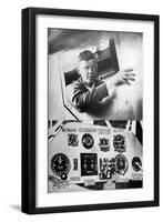 Lindbergh in Plane-null-Framed Photographic Print