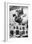 Lindbergh in Plane-null-Framed Photographic Print