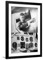 Lindbergh in Plane-null-Framed Photographic Print