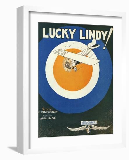 Lindbergh Music Sheet-null-Framed Art Print