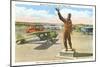 Lindbergh Statue, Ryan's Flight School, San Diego, California-null-Mounted Art Print