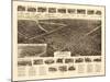 Lindenhurst, New York - Panoramic Map-Lantern Press-Mounted Art Print