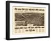 Lindenhurst, New York - Panoramic Map-Lantern Press-Framed Art Print