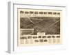 Lindenhurst, New York - Panoramic Map-Lantern Press-Framed Art Print