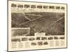 Lindenhurst, New York - Panoramic Map-Lantern Press-Mounted Art Print