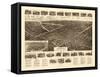 Lindenhurst, New York - Panoramic Map-Lantern Press-Framed Stretched Canvas