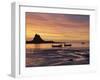 Lindisfarne at Sunrise, Holy Island, Northumberland, England, United Kingdom, Europe-Wogan David-Framed Photographic Print