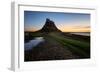 Lindisfarne Castle at dawn, Northumberland, England, United Kingdom, Europe-Karen Deakin-Framed Photographic Print