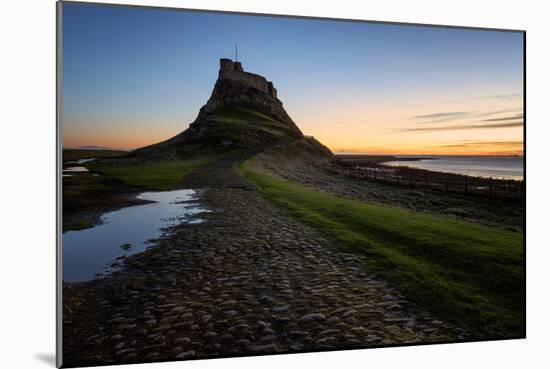 Lindisfarne Castle at dawn, Northumberland, England, United Kingdom, Europe-Karen Deakin-Mounted Photographic Print