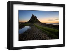 Lindisfarne Castle at dawn, Northumberland, England, United Kingdom, Europe-Karen Deakin-Framed Photographic Print