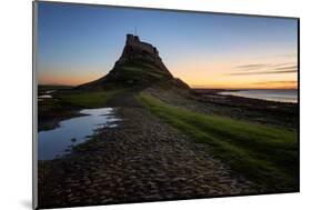 Lindisfarne Castle at dawn, Northumberland, England, United Kingdom, Europe-Karen Deakin-Mounted Photographic Print