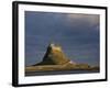 Lindisfarne Castle Bathed in Afternoon Sunlight Against a Stormy Sky, Holy Island, England, UK-Lee Frost-Framed Photographic Print