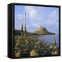 Lindisfarne Castle, Holy Island, Northumberland, England-Roy Rainford-Framed Stretched Canvas