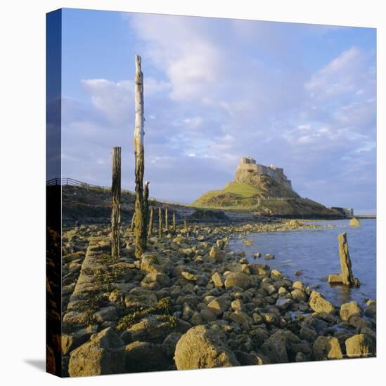 Lindisfarne Castle, Holy Island, Northumberland, England-Roy Rainford-Stretched Canvas