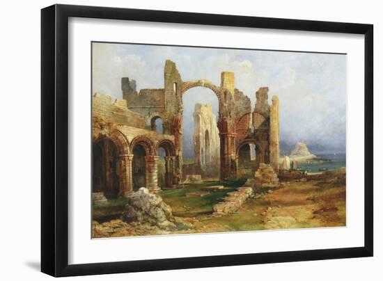 Lindisfarne Priory, C.1837-Thomas Miles Richardson-Framed Giclee Print