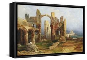 Lindisfarne Priory, C.1837-Thomas Miles Richardson-Framed Stretched Canvas