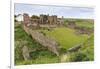 Lindisfarne Priory, Early Christian Site, and Village, Elevated View, Holy Island-Eleanor Scriven-Framed Photographic Print