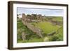 Lindisfarne Priory, Early Christian Site, and Village, Elevated View, Holy Island-Eleanor Scriven-Framed Photographic Print