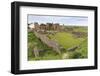 Lindisfarne Priory, Early Christian Site, and Village, Elevated View, Holy Island-Eleanor Scriven-Framed Photographic Print