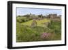 Lindisfarne Priory, Early Christian Site, and Village, Elevated View, Holy Island-Eleanor Scriven-Framed Photographic Print