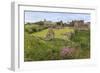 Lindisfarne Priory, Early Christian Site, and Village, Elevated View, Holy Island-Eleanor Scriven-Framed Photographic Print