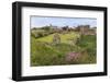 Lindisfarne Priory, Early Christian Site, and Village, Elevated View, Holy Island-Eleanor Scriven-Framed Photographic Print