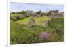 Lindisfarne Priory, Early Christian Site, and Village, Elevated View, Holy Island-Eleanor Scriven-Framed Photographic Print