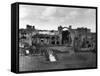 Lindisfarne Priory-Fred Musto-Framed Stretched Canvas