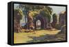 Lindores Abbey, Scotland-EW Haslehust-Framed Stretched Canvas