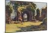 Lindores Abbey, Scotland-EW Haslehust-Mounted Art Print