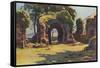 Lindores Abbey, Scotland-EW Haslehust-Framed Stretched Canvas