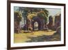 Lindores Abbey, Scotland-EW Haslehust-Framed Art Print