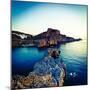 Lindos Acropolis and Harbour, Lindos, Rhodes, Greece-Doug Pearson-Mounted Photographic Print