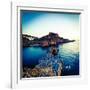 Lindos Acropolis and Harbour, Lindos, Rhodes, Greece-Doug Pearson-Framed Photographic Print